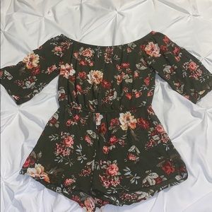 Charlotte Russe Floral Romper